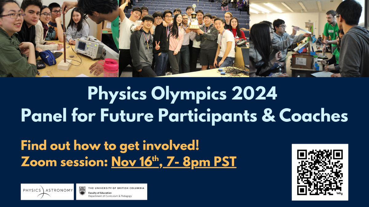 Welcome To UBC Physics Olympics Website UBC Physics Olympics   Physics Olympics 2024 Participant Panel4 